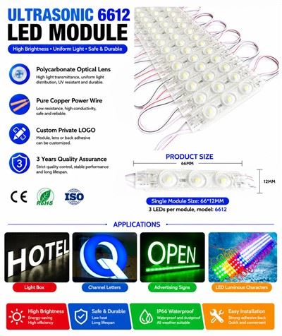 DMLED DC12V 1,5 W ultrahangos LED modul