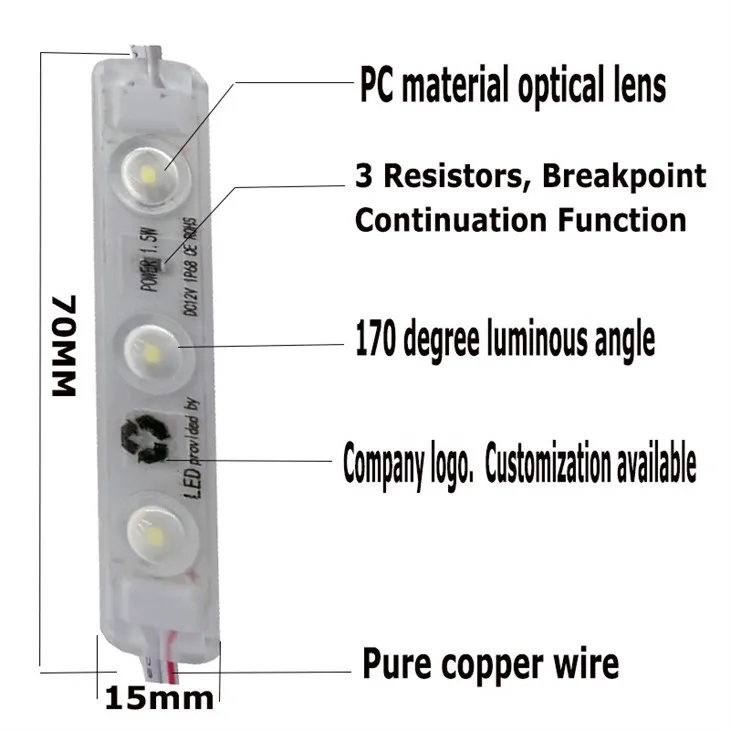 Waterproof 12v Led Module For Advertising Signs